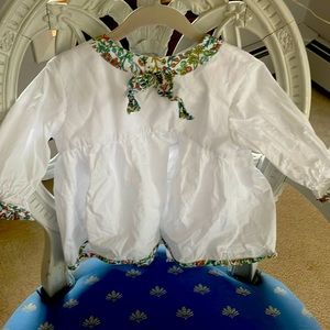 Bella Bliss Floral Mod Sleeve Blouse